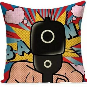 Home Decor Couch Sofa Comic BAM Cushion Pillow